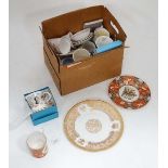 Quantity of assorted commemorative ware to include items by Royal Worcester, Coalport,