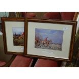 Pair of hunting prints CONDITION: Please Note - we do not make reference to the