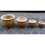 4 graduated plant pots CONDITION: Please Note - we do not make reference to the