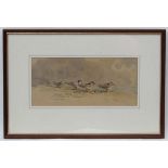 John Rogers 1986, Pencil and watercolour, ' Red Shank , Resting, 16 November, Bowness, ' Signed,