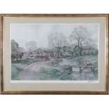 Eric Richard Sturgeon ( 1920-1999), Limited edition signed colour print, ' The Cotswolds ' ,