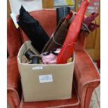 Quantity of leather and craft items for re-upholstery etc CONDITION: Please Note -