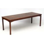 Vintage Retro : A Danish Rosewood? coffee table with removable squared legs,