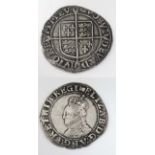 Coin: A Queen Elizabeth I (1533-1603) 6th Issue Silver Shilling approximately 1 1/4'' diameter.
