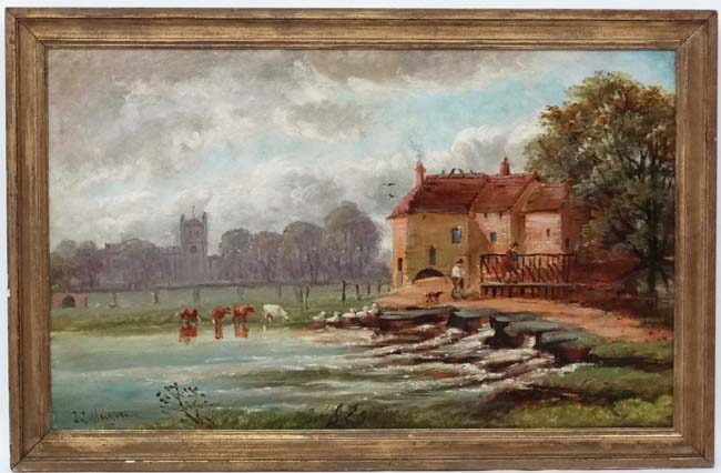 John Joseph Hughes (1820-1909), Oil on canvas, River Avon, '..... ....
