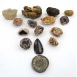 Geologist samples, a quantity of minerals ,