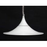 Vintage Retro : a Danish designer pendant Rise and Fall light / lamp by Bonderup and Thorup for