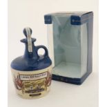 Lambs 100 Navy Rum : a boxed ceramic flask containing 57% 750 ml ' Extra Strong ' Rum ' Produce