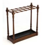 Arts and Crafts : Manner of Leonard Wyburd (1865-1958) [ see reading stand bookcase ] a walnut 12