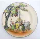 A Royal Doulton , Old English Scenes '' May Day ''plate,