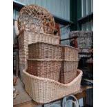 7 assorted wicker items CONDITION: Please Note - we do not make reference to the