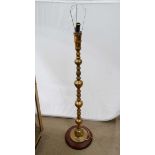 Brass standard lamp CONDITION: Please Note - we do not make reference to the