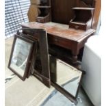 19thC dressing table & assortment of mirrors CONDITION: Please Note - we do not