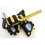 Four 5 metre measuring tapes (4) CONDITION: Please Note - we do not make reference