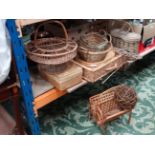 Assorted basketware (12 items) CONDITION: Please Note - we do not make reference