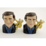 A Pair of c 2006 Bairstow Manor Pottery, BBC Children in Need ,