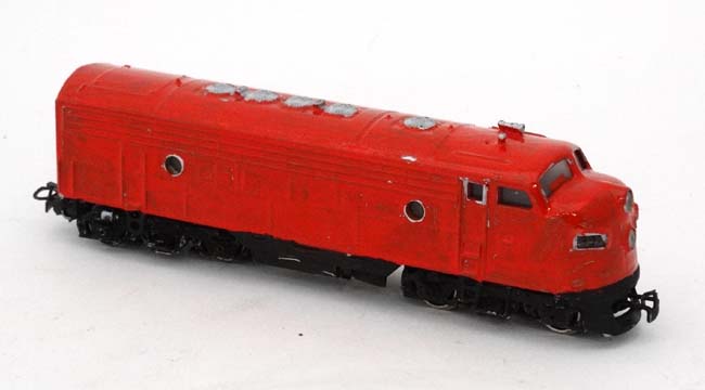 A Marklin 337 Santa Fe locomotive railway engine. Approx 7" long.