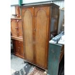 Mahogany double wardrobe CONDITION: Please Note - we do not make reference to the