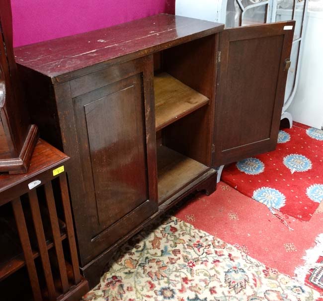 19thC Mahogany 2-door cupboard CONDITION: Please Note - we do not make reference to - Image 2 of 4