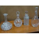 4 assorted decanters CONDITION: Please Note - we do not make reference to the
