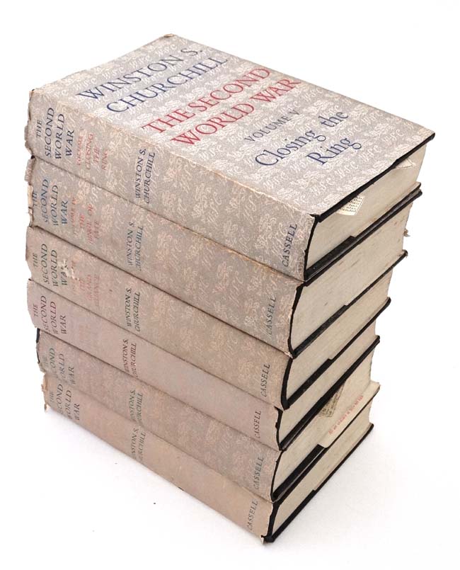 Series of 6 books on WWII by Winston Churchill CONDITION: Please Note - we do not