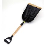 A snow shovel with steel tip CONDITION: Please Note - we do not make reference to