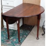 A georgian mahogany pad foot table with cabriole legs C1770 CONDITION: Please Note -