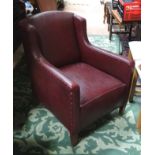 Red armchair CONDITION: Please Note - we do not make reference to the condition of