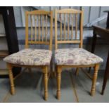 Pair of upholstered floral modern chairs CONDITION: Please Note - we do not make