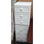 Pair of white painted bedside cabinets CONDITION: Please Note - we do not make