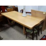 A Modern oak dining table (seats 10) CONDITION: Please Note - we do not make