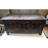Oak coffer CONDITION: Please Note - we do not make reference to the condition of