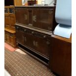 Oak sideboard with ebony decoration and brass fittings CONDITION: Please Note - we