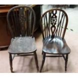 2 wheel back chairs CONDITION: Please Note - we do not make reference to the