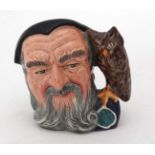 A Royal Doulton ' Merlin ' character Toby jug, number D6536, copr 1959, bears factory stamp to base.