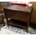 Mahogany tea trolley / table CONDITION: Please Note - we do not make reference to