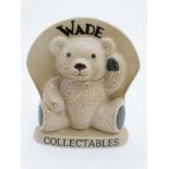 A 1998 Wade Collectables '' Swap Meet '' brown ceramic teddy bear,