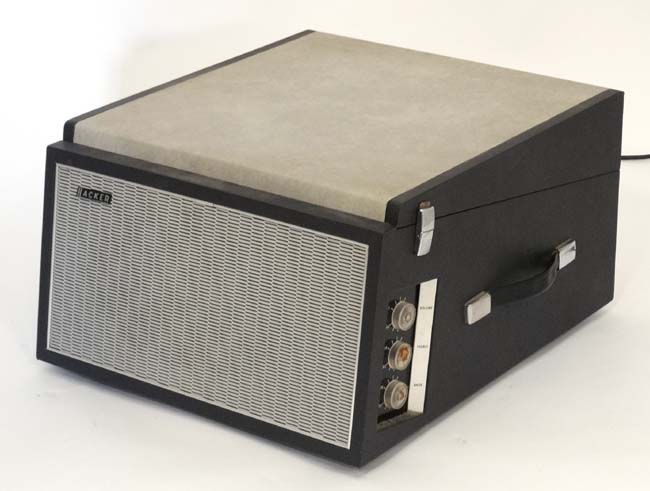 Portable record player by Hacker CONDITION: Please Note - we do not make reference - Image 2 of 2