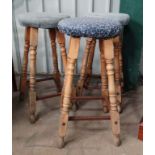 3 bar stools CONDITION: Please Note - we do not make reference to the condition of