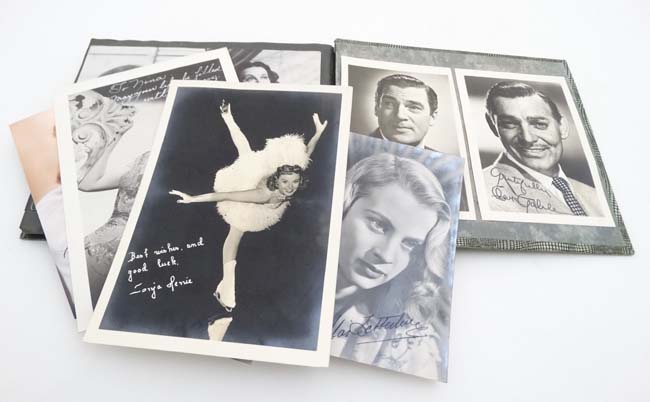 1940's and later Filmstar Autograph photographs in ink : a large quantity of 1930's and later - Image 10 of 10