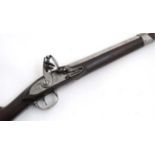 Militaria : An exceptionally rare early 19thC American flintlock long gun by Rufus Perkins ,