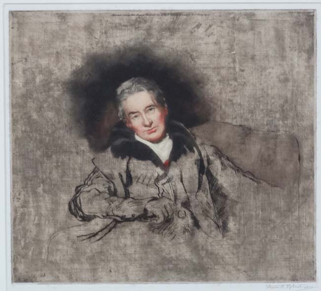 After Sir Thomas Lawrence (1769 - 1830), Coloured engraving by Stewart Robinson, - Image 3 of 4