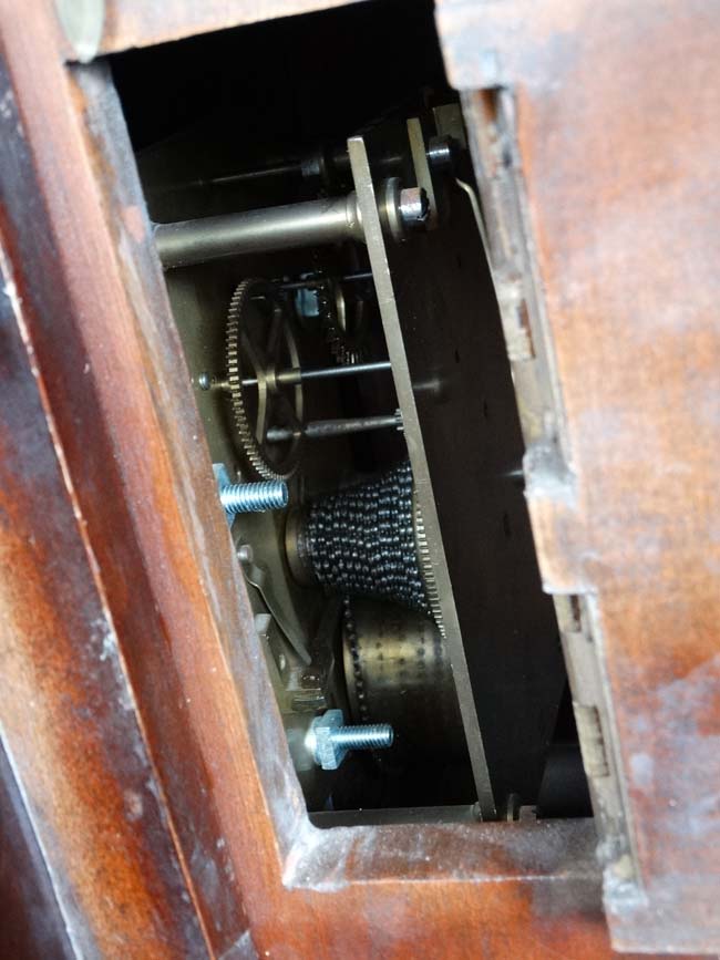 Clock : a 19 th C mahogany cased 12" wall Timepiece Clock , with fast - slow below 12, - Image 5 of 5