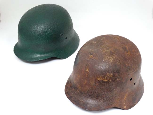 Militaria : A WWII Hungarian - issue Stahlhelm - type M95 steel combat helmet ,