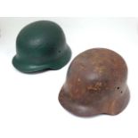 Militaria : A WWII Hungarian - issue Stahlhelm - type M95 steel combat helmet ,