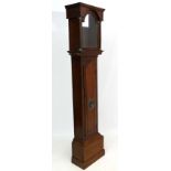 Longcase Clock case : an early-mid 18thC Oak longcase hood and case ( with glass bullseye) ,