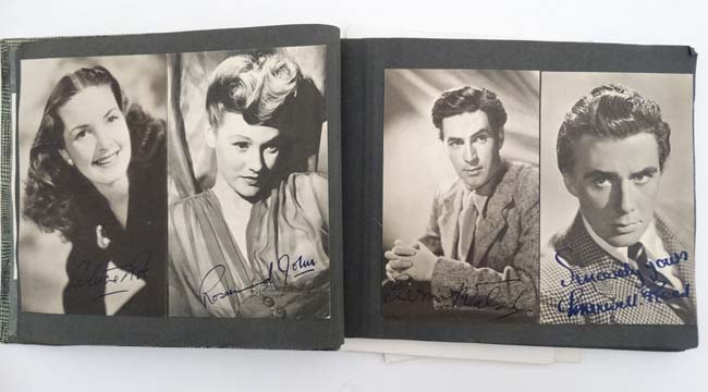 1940's and later Filmstar Autograph photographs in ink : a large quantity of 1930's and later - Image 3 of 10