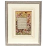 After Monseill Coloured print Nursery Rhyme ' Jack and Jill went up the Hill ' Facsimile signature