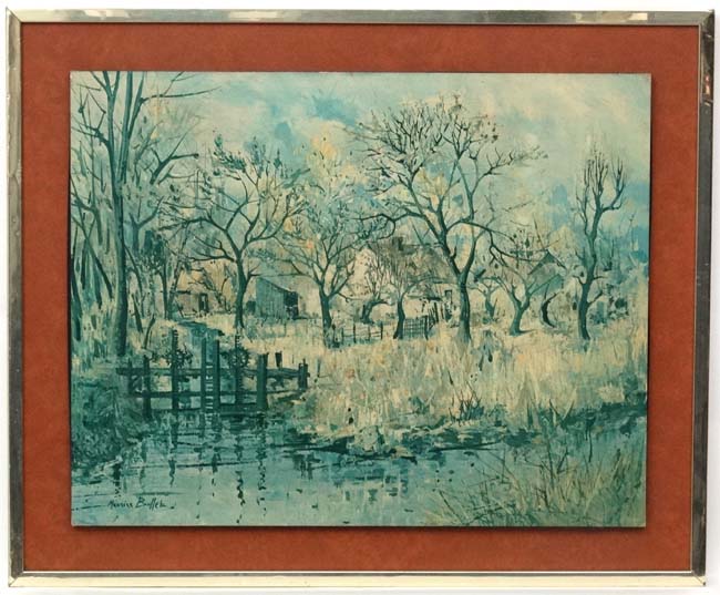 After Maurice Buffet ( 1909-2000) Frost & Reed Print ' The Sluice Gate ' Bears facsimile signature