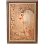 W Haers XX Egyptian School Oil on canvas Female Pharaoh ,